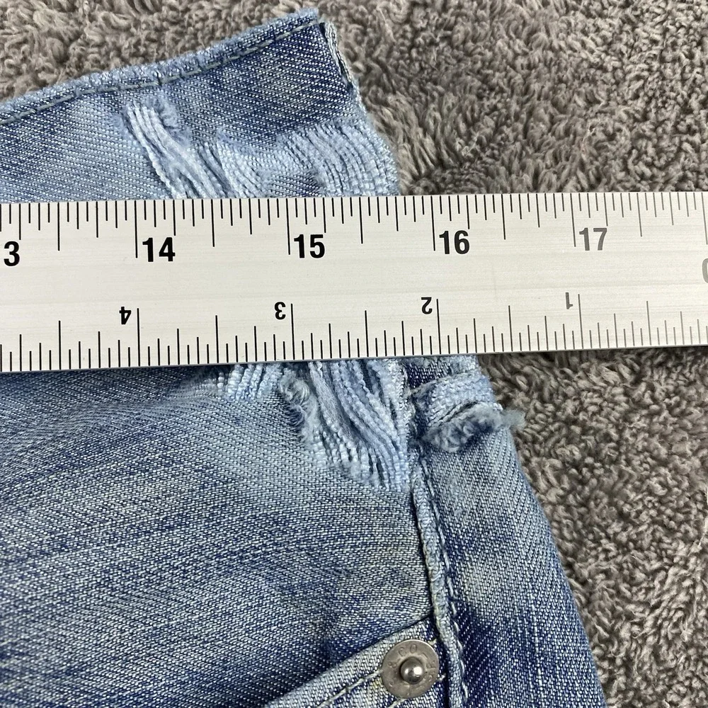 Levis cuffs worn